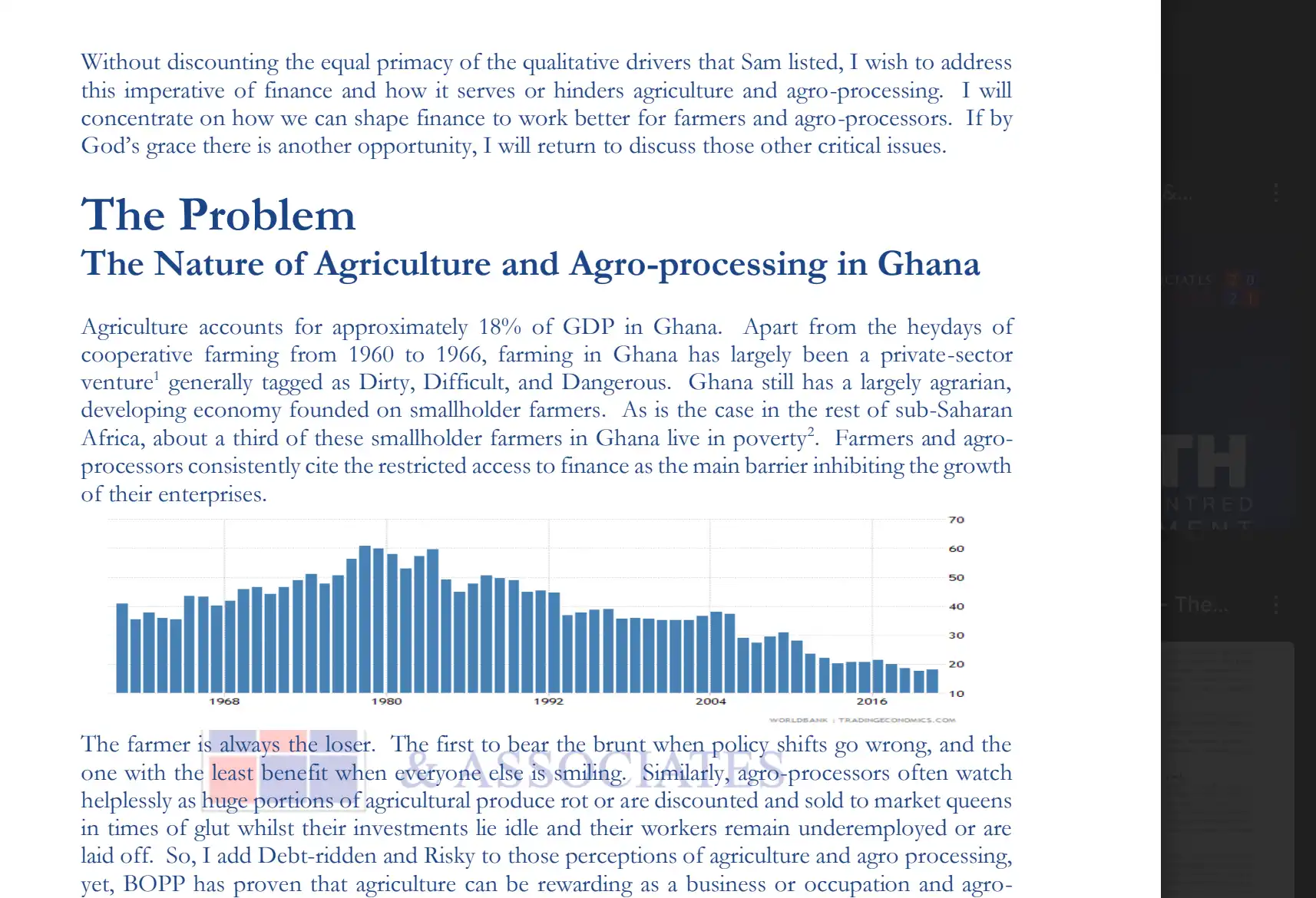 Remodeling FInancing for Agribusiness and Agro-Processing - Reviving Rural Economies in Ghana Thumbnail